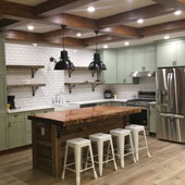 Completed custom kitchen renovation.